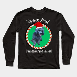 Joyeux Noel Poodle Long Sleeve T-Shirt